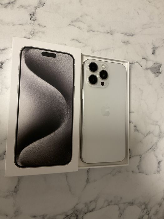 iPhone 15 Pro Max – 256 GB – Бял (White Titanium)