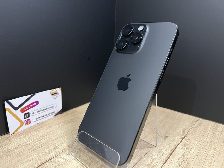 Iphone 16 Pro Max 512Gb Black Titanium Second-Hand 3 ani garanție, Tel