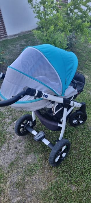 Vand carucior 3 in 1 Adamex Neonex TIP21B, Turcoaz/Gri