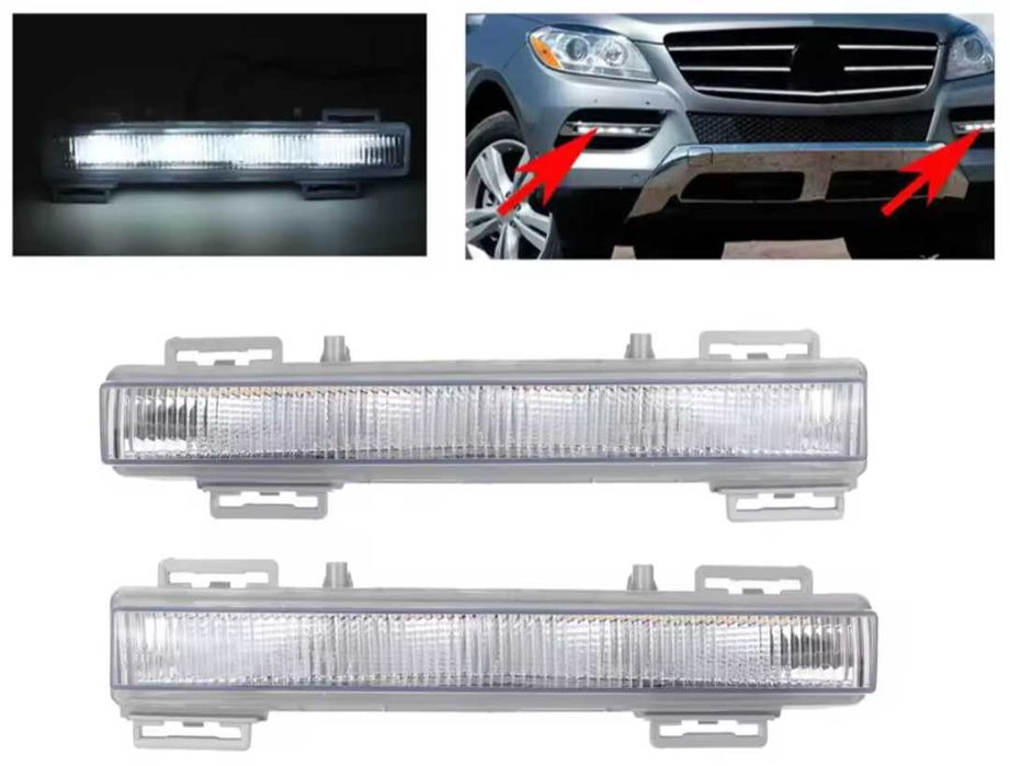 Дневни светлини за предната броня за Мерцедес Mercedes W166 X204 DRL