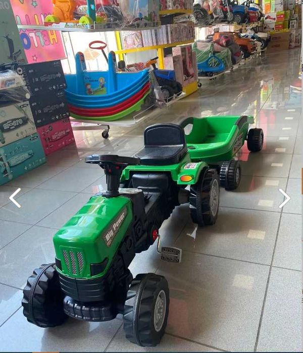 Трактор с прицепом-51х51х190 см Pilsan Турция Доставка бесплатно