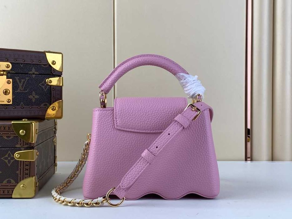 Geanta LV Louis Vuitton Capucines 22 cm, roz, Premium