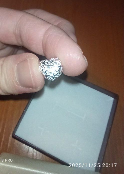 Серебряный шарм-подвеска