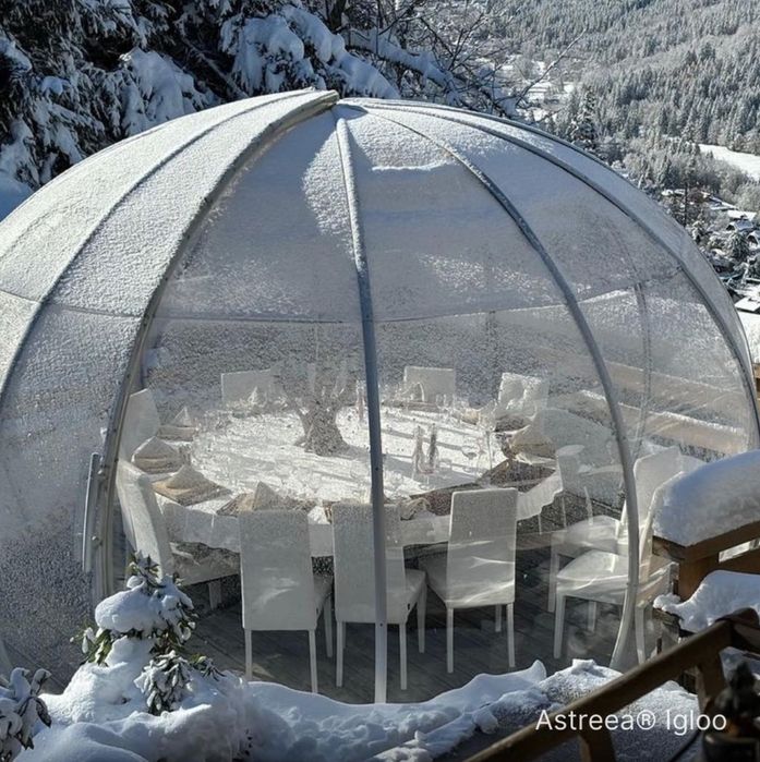 Дворна беседка тип иглу с поликарбонат за всеки сезон 10%