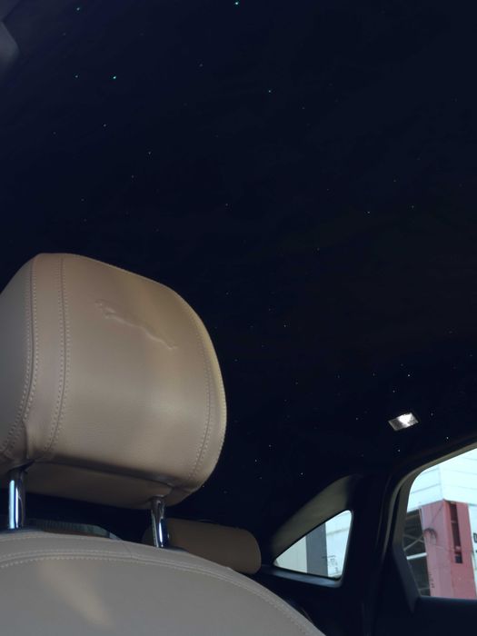 Retapitare plafon Jaguar textil/alcantara gri/negru/bej + lumini