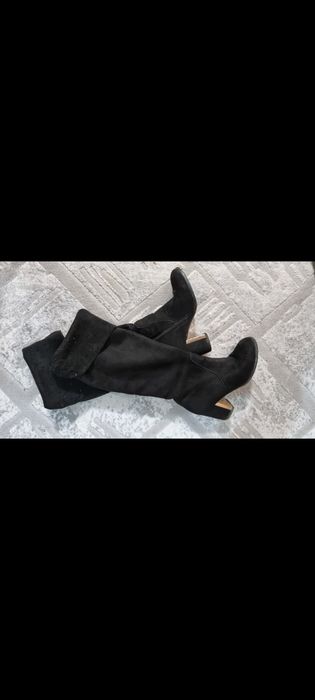 Сапоги замш весна-осень