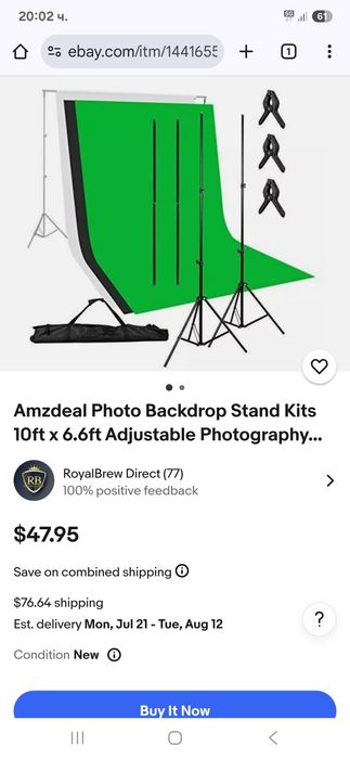 amzdeal-комлект за осветление+Комплекти стойки за фото фон Amzdeal 10