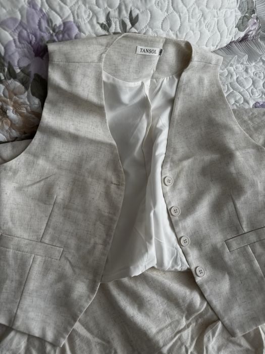 Льняной костюм двойка