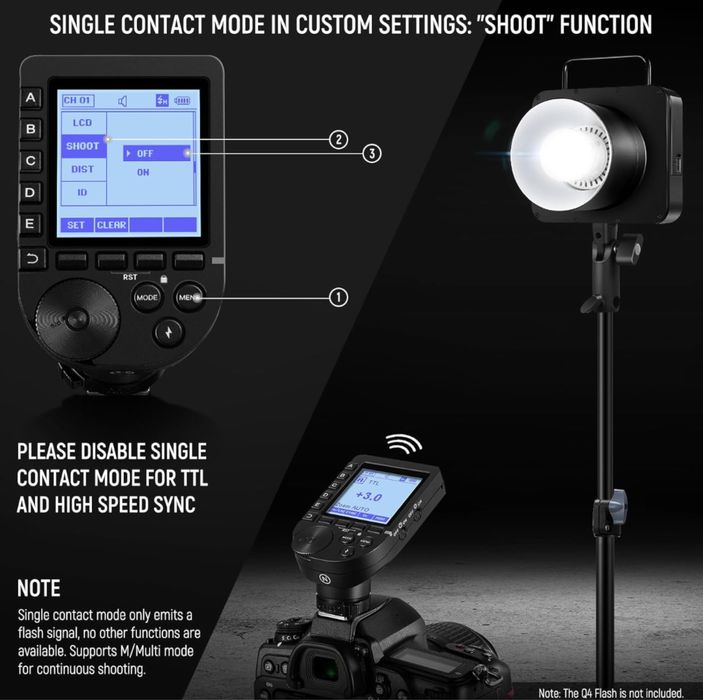 Neewer. Q PRO trigger. Тригър. Canon. Nikon. sony