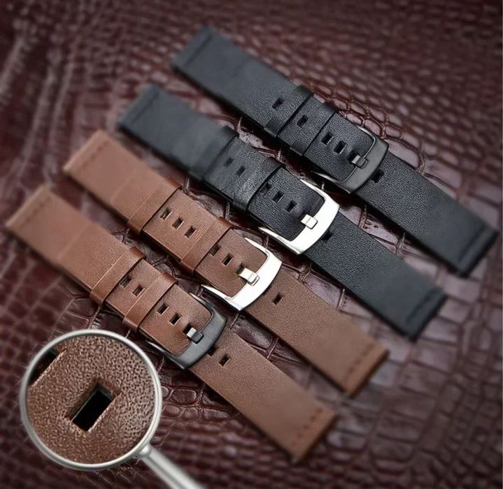 Curea Piele Maro / Neagra Ceas Apple Watch Husa Folie Silicon