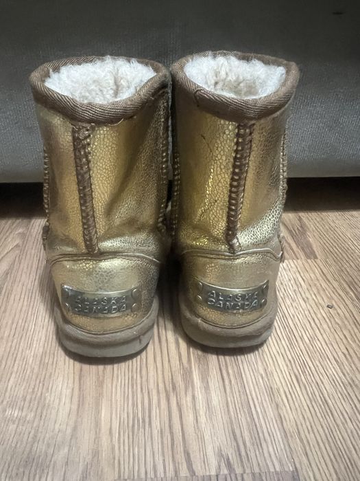 Угги детские кожаные