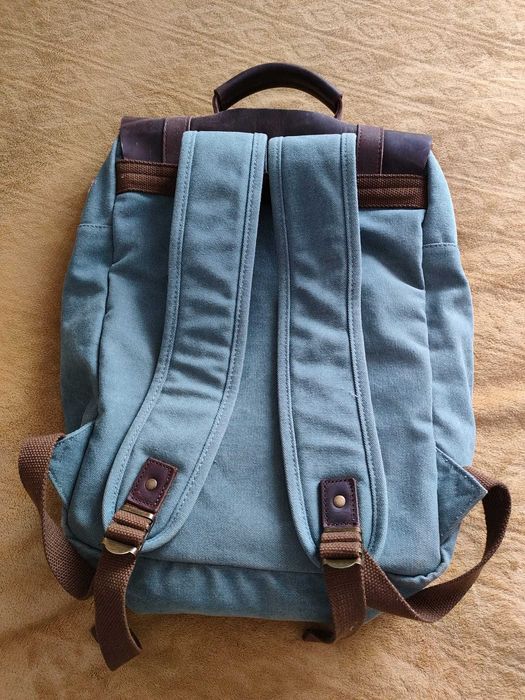 Rucsac material si piele naturala