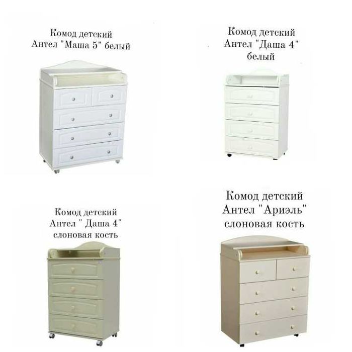 Комоды пеленальные
