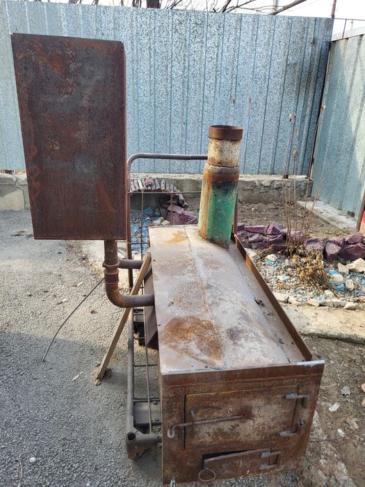 Банная печь горизонтальная