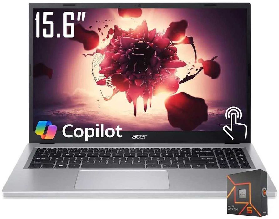 Acer Aspire Go 15 Full HD IPS AMD Ryzen 5-7520U LPDDR5  8GB SSD  512GB