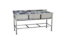 Ванна моечная кухонная 3х секц. сварн. нерж