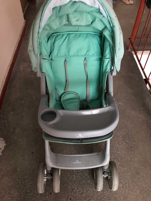 Carucior 2 in 1 Lorelli Classic Foxy, verde + scaun auto nou!