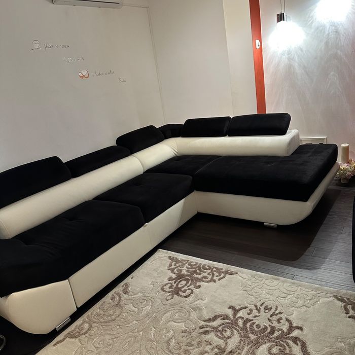 Canapea modulara in U extensibila cu lada depozitare stare impecabila