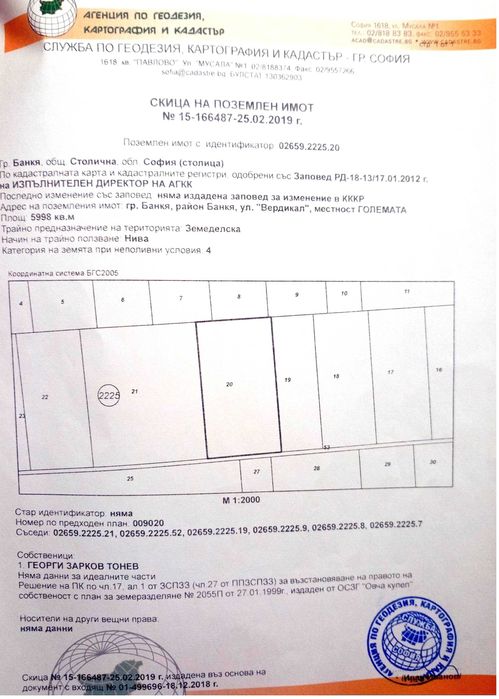 Продава се Земеделски имот в Банкя -  кв.м за 204 €/дка - Снимка #5