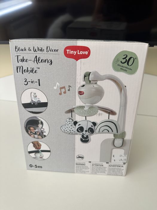 Музикална въртележка Tiny Love Black&White Decor - Take Along Mobile