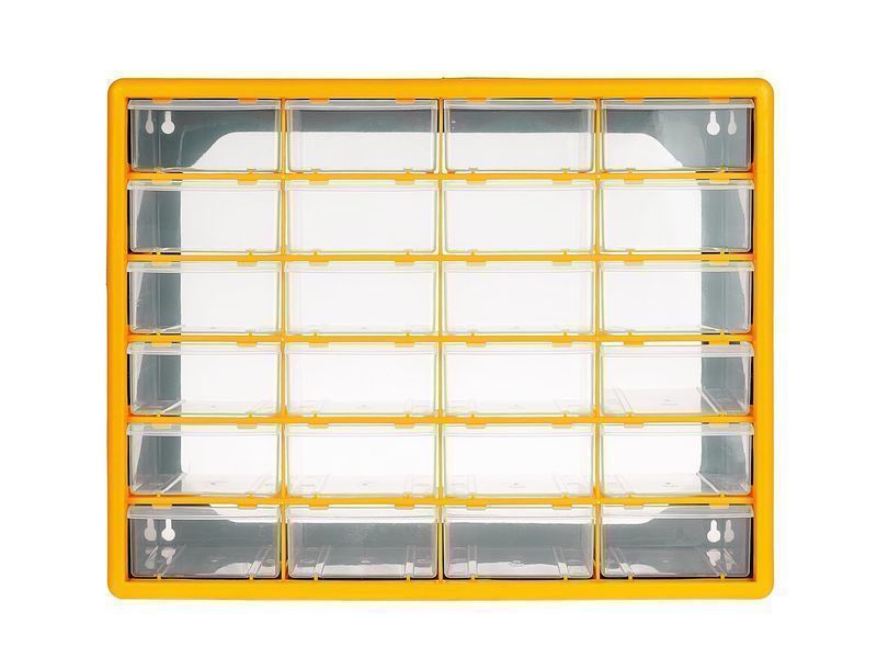 Пластмасова кутия органайзер 50x16x39 с 24 чекмеджета keltin