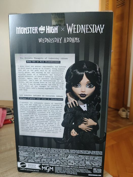 Papusa Wednesday Monster high noua