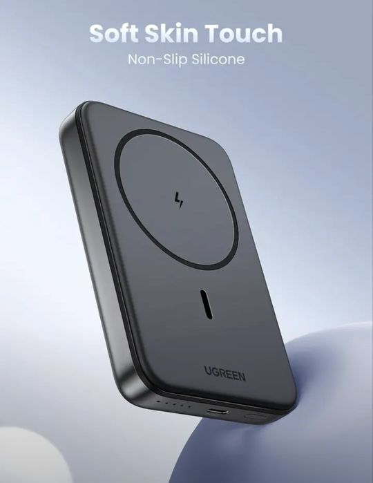UGREEN PB561 беспроводная Power Bank с MagSafe 10000mAh, зарядка 20W