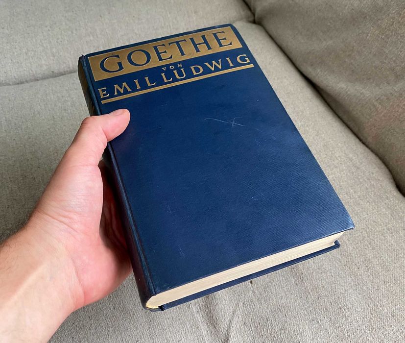 Goethe, Istoria unui om de Emil von Ludwig 1931 copie în limba germana