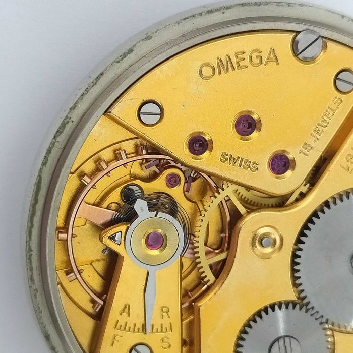 Ω OMEGA джобен часовник, стомана, идеален, много рядък