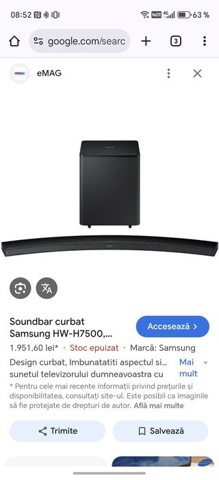 Soundbar Samsung HW-H 7500