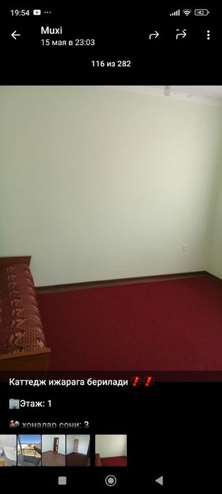 Kvartira ijaraga beriladi