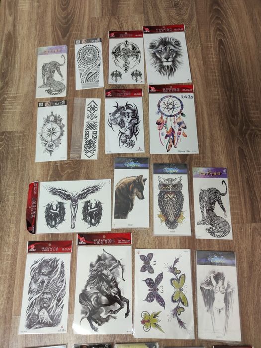 Tatuaje temporare, tatuaje evenimente aplicare rapida cu apa Preț Buc.