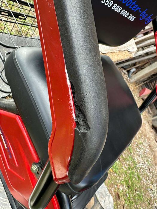 Електрическа триколка с три седалки EcoWay модел М19X бордо