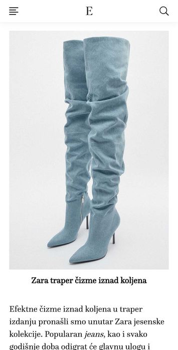 Zara Cizme blugi