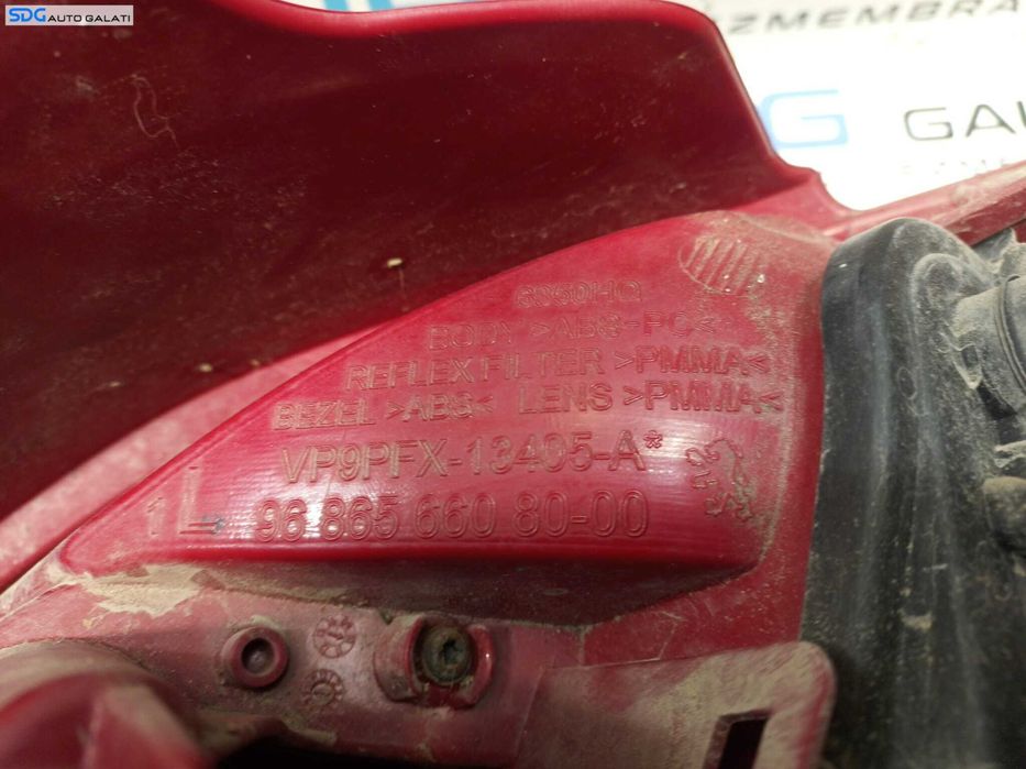 Stop Lampa Tripla cu LED Stanga Peugeot 207 Hatchback 2006 - 2015 Cod 9686566080 [L0179]