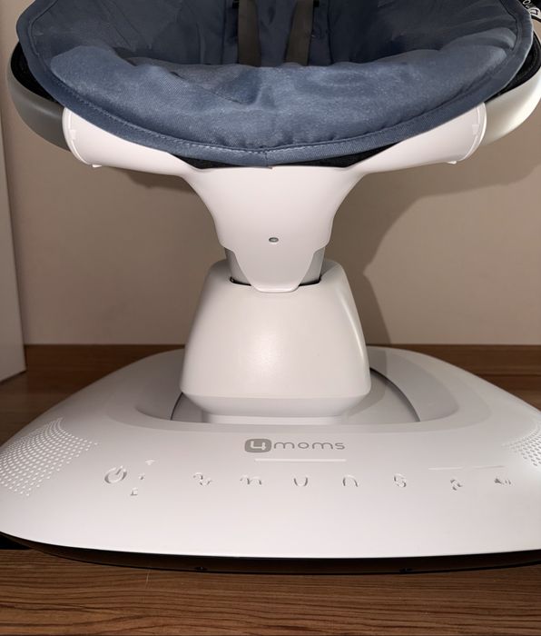 Електрическа бебешка люлка mamaRoo 5.0 Slate Blue, синьо-сива