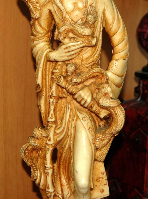 Statueta chinezeasca 38 cm cu aproximatie anii 1900 - Barbat