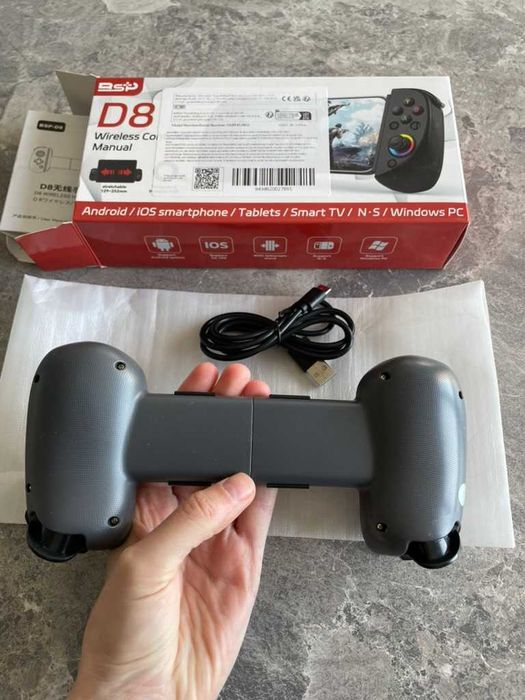 GamePad Controller, VIELLAN, 252 mm max - Tableta/Telefon/ps3/ps4/Switch/PC, Bluetooth 5.2, RGB