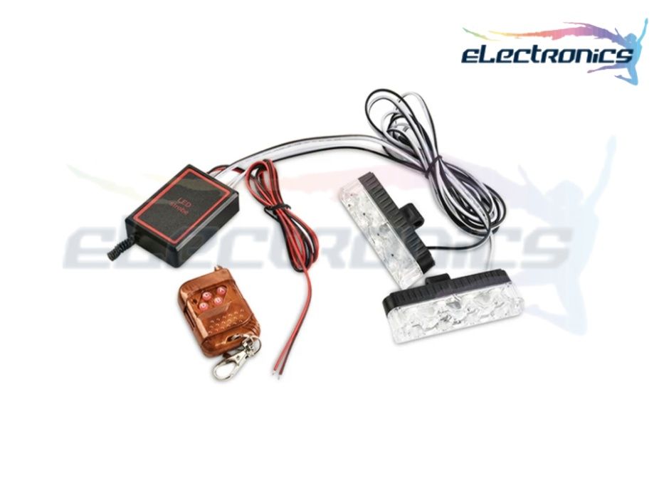 LED безжични предупредителни мигащи светлини аварийни блиц лампи 4 лед