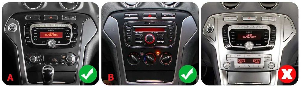 Мултимедия 10″ Android 14 за FORD MONDEO III MK4 CARPLAY навигация RDS DSP GPS