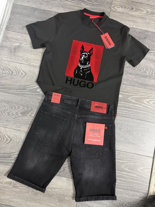 Compleu barbati Armani blugi si tricou
