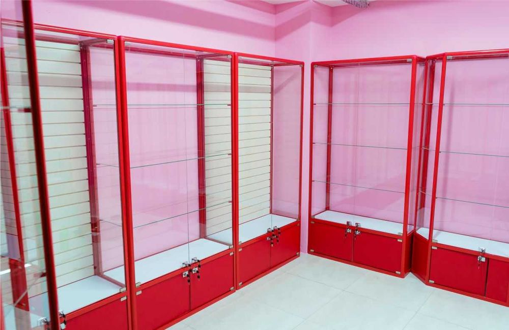 Прилавок витрина, стеклянная, metal oynaly vitrina va prilavkalar