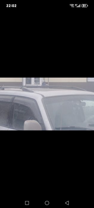 Поперечины на рейлинги Паджеро 3/4