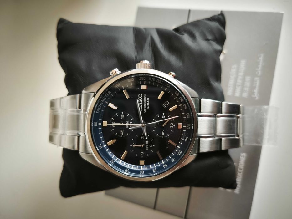 Часовник  - Seiko SSB377P1 Chronograph - син