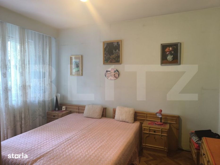Apartament de vanzare, cu 3 camere si 3 balcoane, 74 mp, zona Manastur