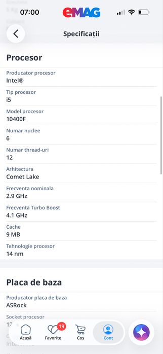 Vand PC intel i5