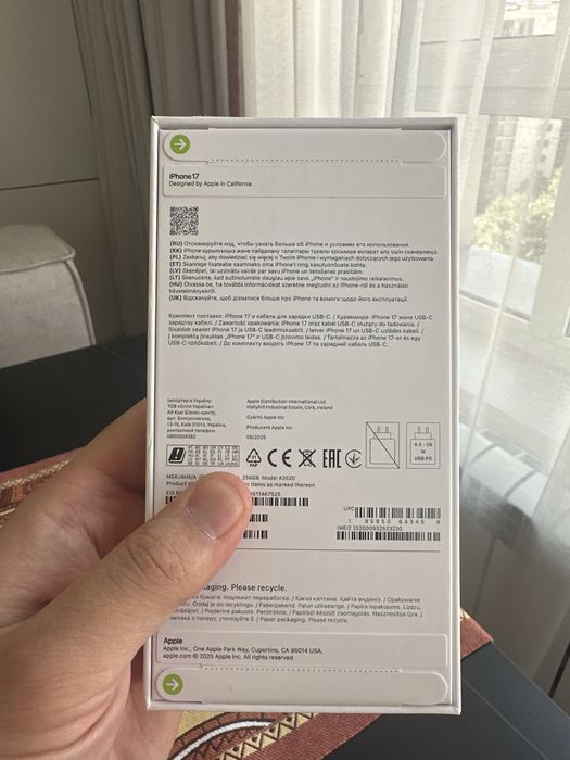Iphone 17 256 гигабайт