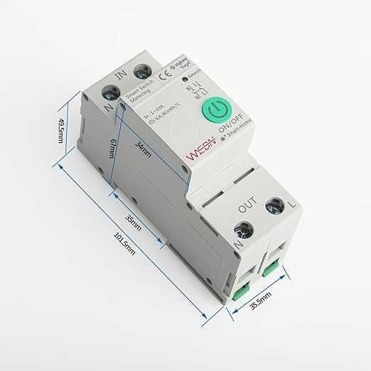 Интелигентен прекъсвач Zigbee с измерване на консумацията на ток