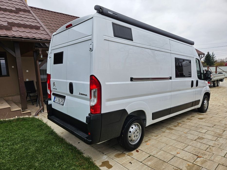 Autorulota Citroen Jumper L3H2 campervan  165 CP, conversie premium 2026, schimb cu autoturism ( variante )
