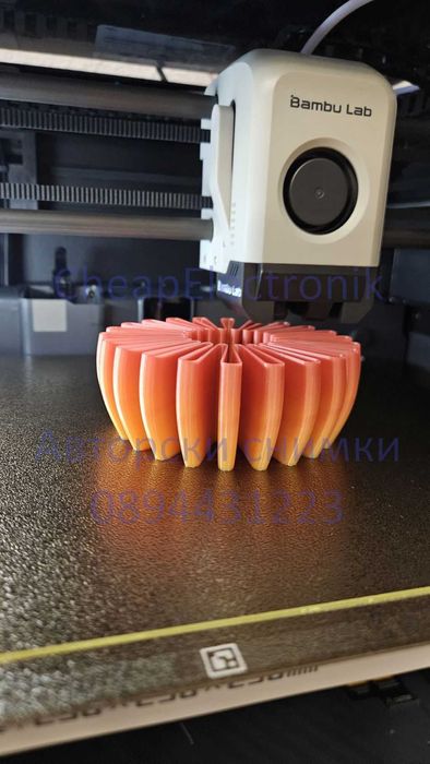 Топ подарък: 3D принтирана рейнбоу ваза с 5 червени рози